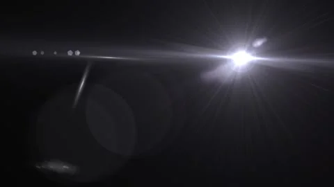  optical lens flares light moving from left to right. Optical lens flare effect. Video stock 296324488