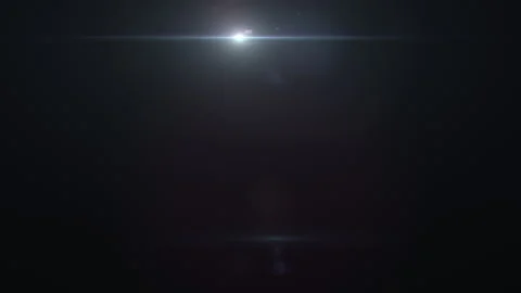 Optical Lens Flares Light Moving Left to Right, 3 angles: central, upper, lower Stock Footage 315041537