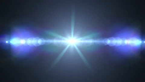 Optical lens flash effect, 4K light beam, high quality and realistic. the modern Stock Footage 143925184