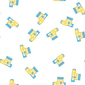 Optical level gadget vector seamless pattern Stockillustratie