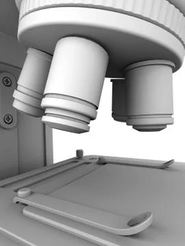 Optical light microscope; artwork 스톡 일러스트