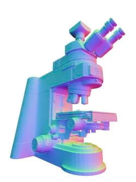 Optical light microscope with camera Stock Illustration