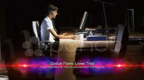 Optical Lower Third 스톡 After Effects