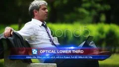 Optical Lower Third Stock After Effects