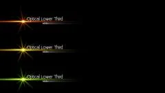 Optical Lower Third Stock After Effects