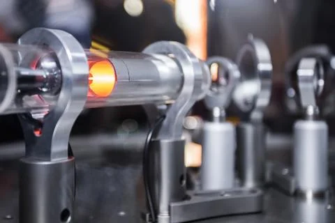 Optical Michelson interferometer Stock Photos