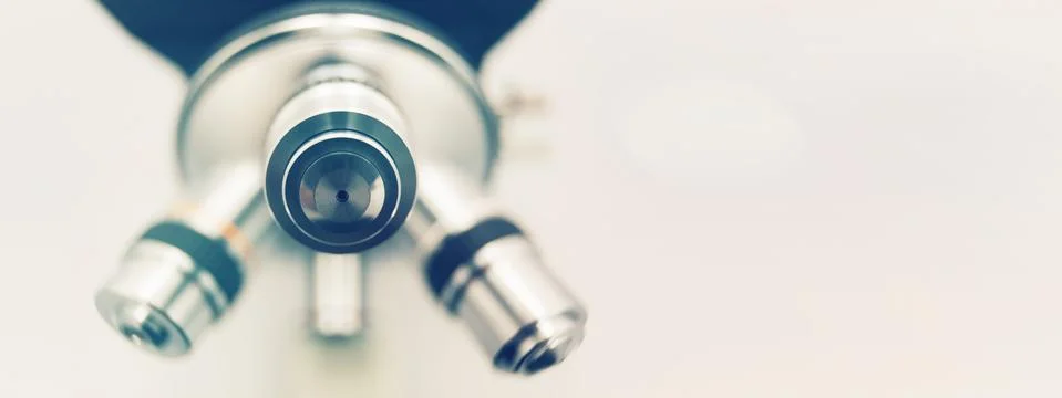 Optical microscope - science and laboratory equipment. Stock Photos