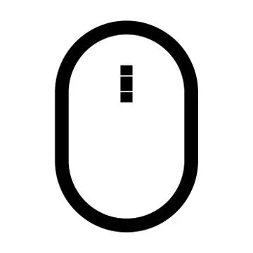 Optical mouse the black color icon . Stock Illustration