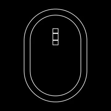 Optical mouse  the white path icon . 스톡 일러스트