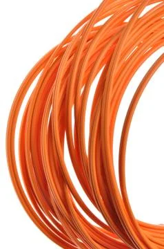 Optical multimode patch cable to the network structural 스톡 사진