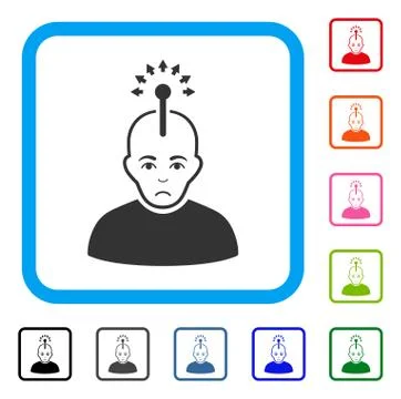 Optical Neural Interface Icon Stock Illustration