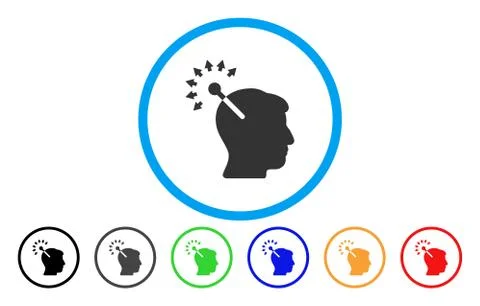 Optical Neural Interface Rounded Icon イラスト素材