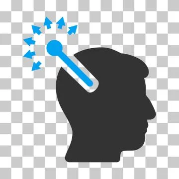 Optical Neural Interface Vector Icon 스톡 일러스트
