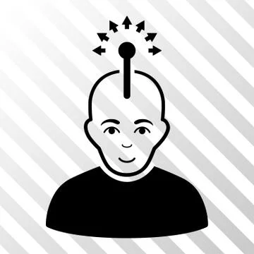 Optical Neural Interface Vector Icon 스톡 일러스트