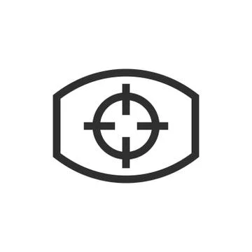 Optical panoramic sight Stock Illustration