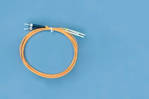 Optical patch cord, for data packet transmission cable type lc Stock Photos