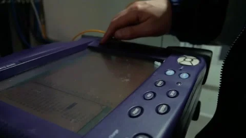 Optical patch panel in the server room Stock Footage 151166708