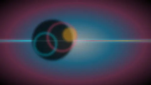 Optical Prismatic Light Leak Transition with anamorphic flare sweep Stock Footage 345639127
