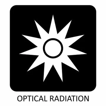 Optical Radiation Icon Stock Illustration