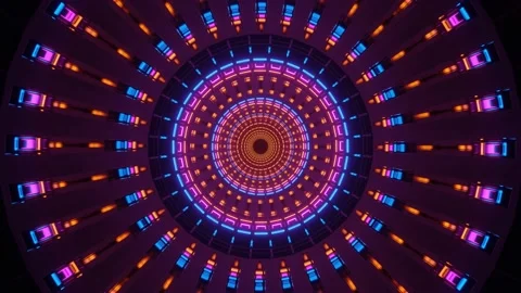 Optical Sci- fi Deep Quantum 4k uhd 3d rendering vj loop Stock Footage 140724542