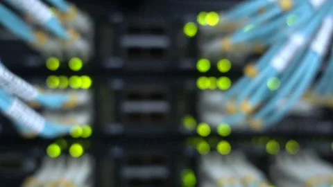 Optical server. Commutator. flashing lights. 動画素材 85632516