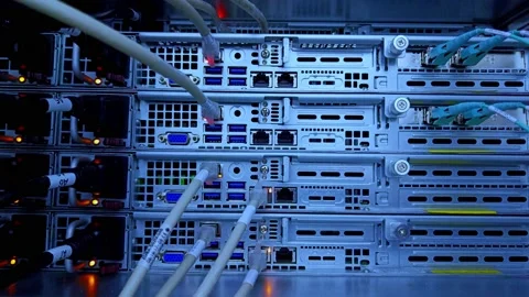Optical Server Data Center Telecommunication 스톡 동영상 176476738