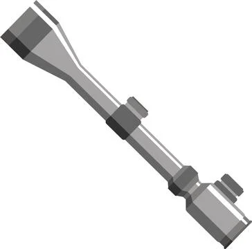 Optical Sight Isolated Icon in Flat Style. Vector Illustration Illustrazione stock