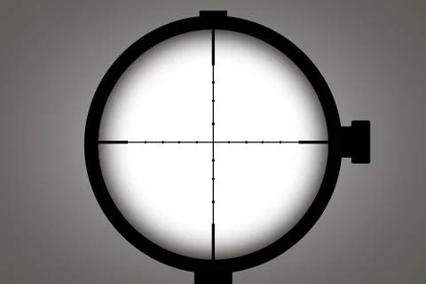 Optical sight. Vector concept illustration for design Stock Illustration
