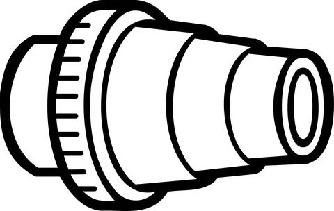 Optical snoot conical studio light modifier icon Ilustração Stock