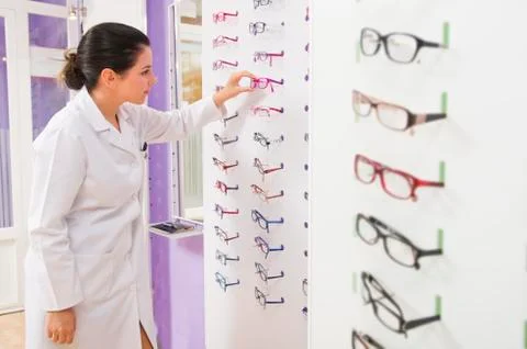 Optical store Stock-Fotos