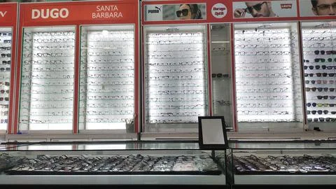 Optical store Stock Photos