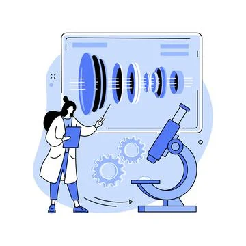 Optical technology abstract concept vector illustration. Stock Illustration