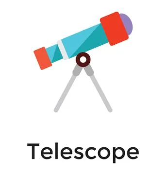 Optical Telescope Vector Stock Illustration