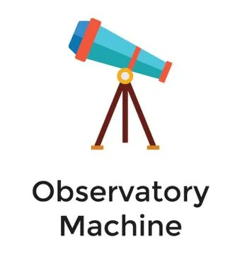 Optical Telescope Vector Stock Illustration