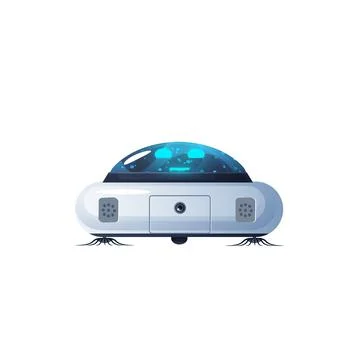 Optical visual navigation robot vacuum cleaner Stock Illustration