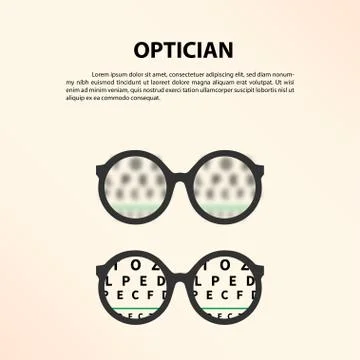 Optician Concept. Stock Illustration