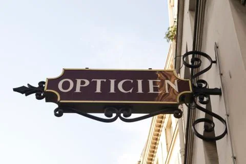 Opticien Foto stock