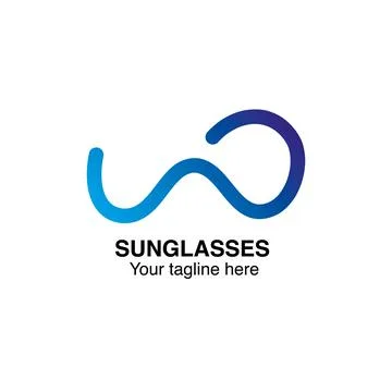 Optics store. glasses logo Stock Illustration