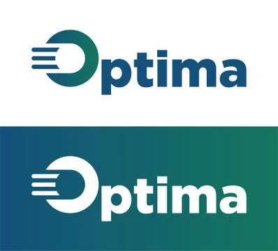 Optima logo. Initial O optima logotype design template Stock Illustration