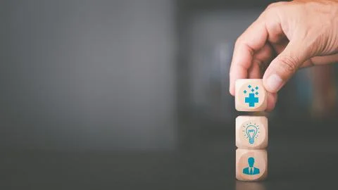 Optimism concept, attitude change is to develop mental and emotional to ins.. Stock Photos