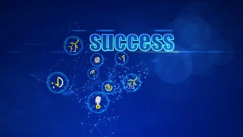 An optimistic 3d illustration of projects bringing success. They look like ye Stock Illustration