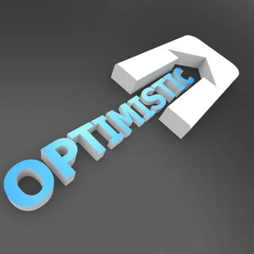 Optimistic arrow Stock Illustration