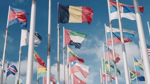 Optimistic look into a promising future Conceptual clip against the background Vídeos de archivo 82208169