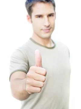 Optimistic man Stock Photos