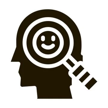 Optimistic Way of Thinking Biohacking Icon Vector Illustration イラスト素材