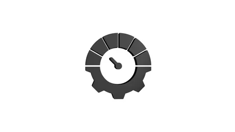 Optimization 3D rendering rotating gear mechanism wheel for teamwork succes.. 動画素材 313463635