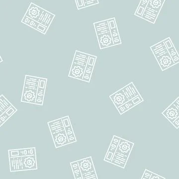Optimization of accounting line seamless pattern 库存插图