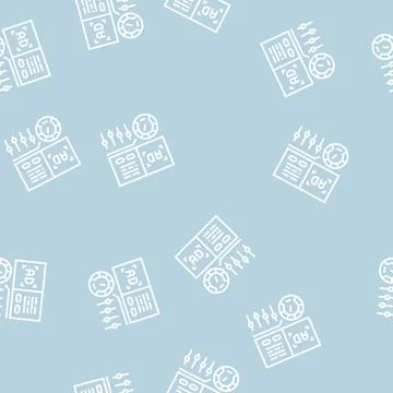 Optimization of advertising line seamless pattern 스톡 일러스트