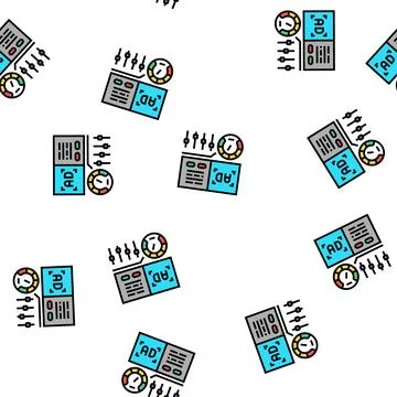 Optimization of advertising vector seamless pattern 库存插图