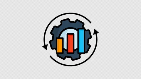 Optimization animated icon. animated icon related to efficiency Stock Footage 304035741